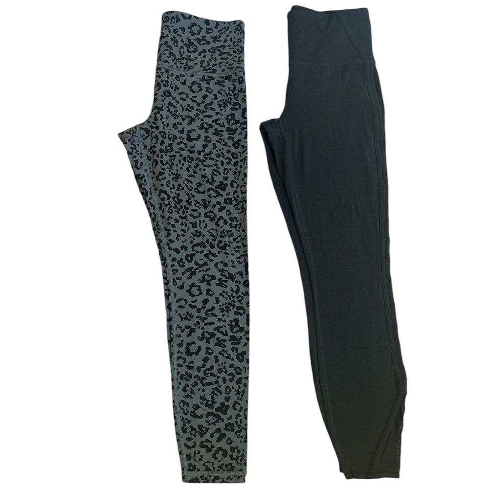 Bundle of ATHLETA Leggings Leopard‎ print and Black color Size S/P